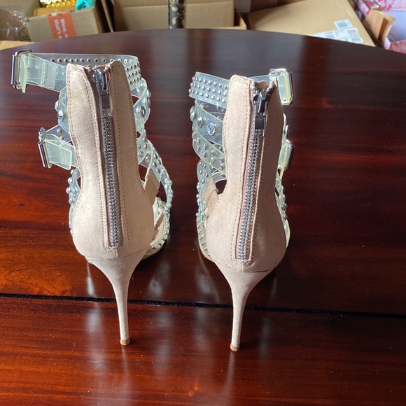 Steve Madden crystal high heel booties. - Picture 3 of 6